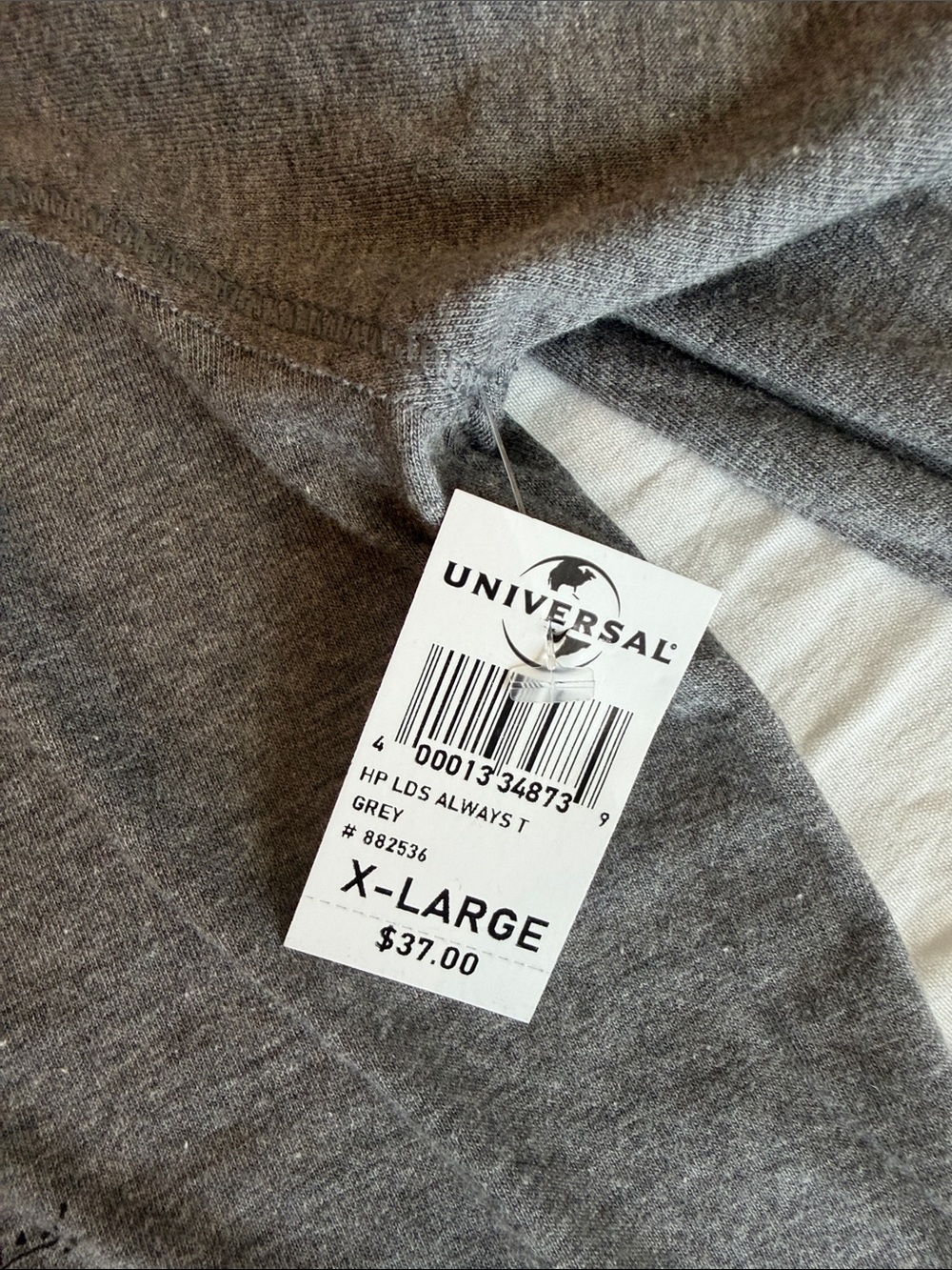 Warner Bros. Harry Potter Heather Gray Logo Tee - Picture 4 of 4
